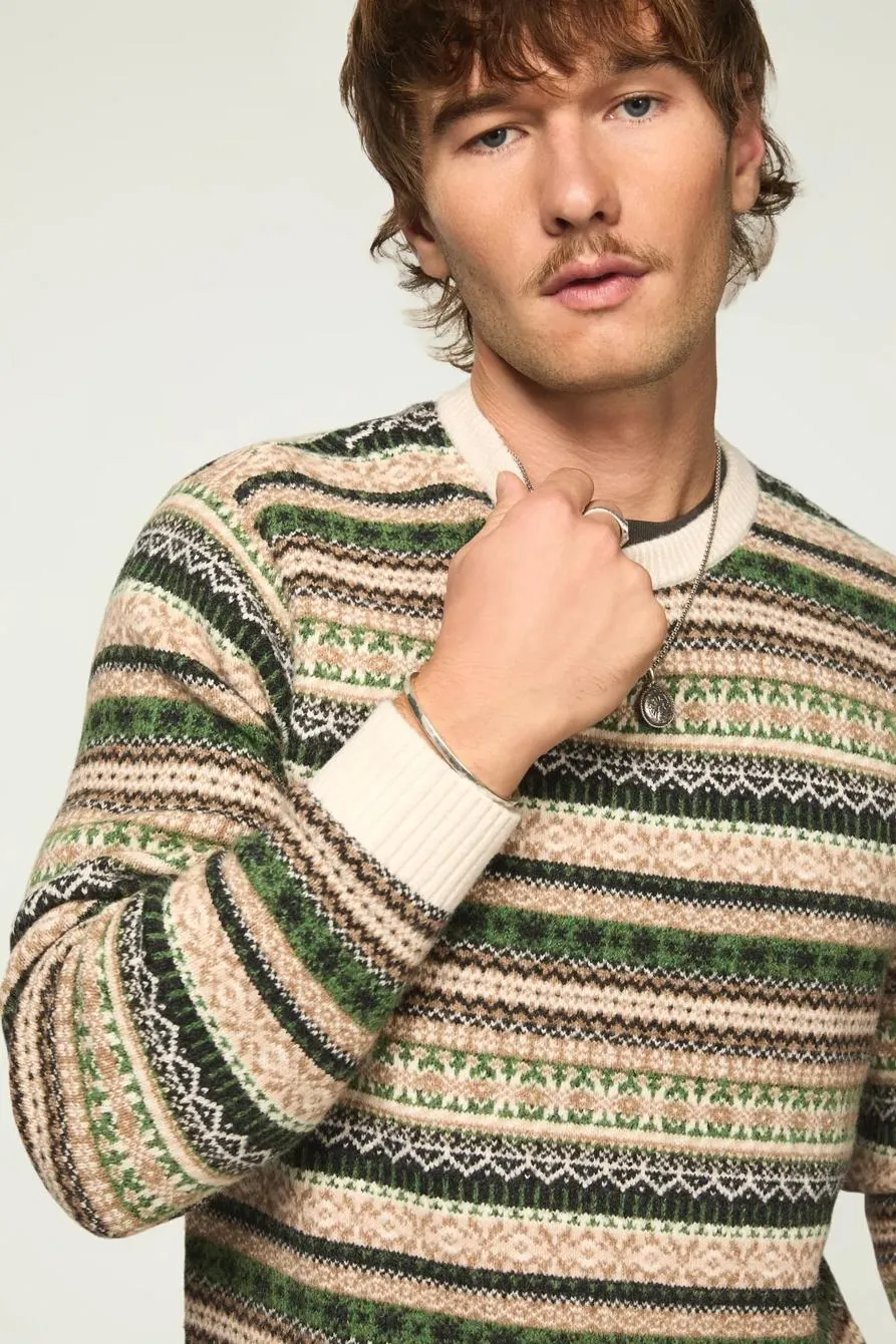 fair isle crew sweater