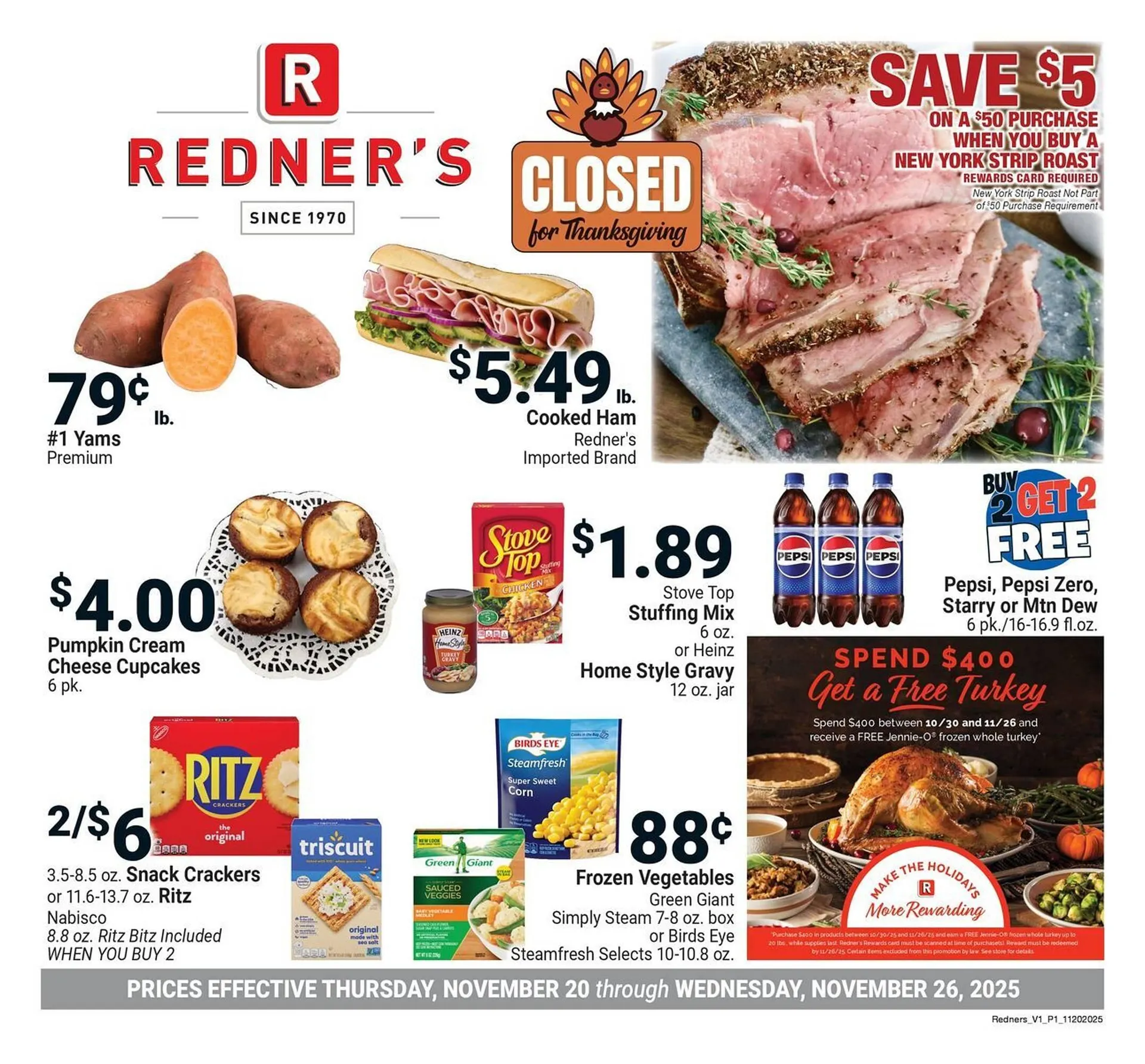 Weekly ad Redner's Warehouse weekly ad from November 20 to November 26 2025 - Page 1