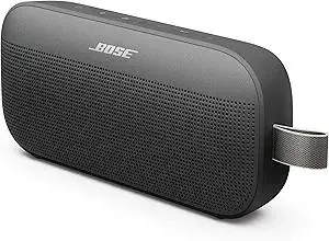 Bose SoundLink Flex Portable Bluetooth Speaker (2nd Gen), Portable Outdoor Speaker with Hi-Fi Audio, Up to 12 Hours Battery Life, Waterproof and Dustproof, Black