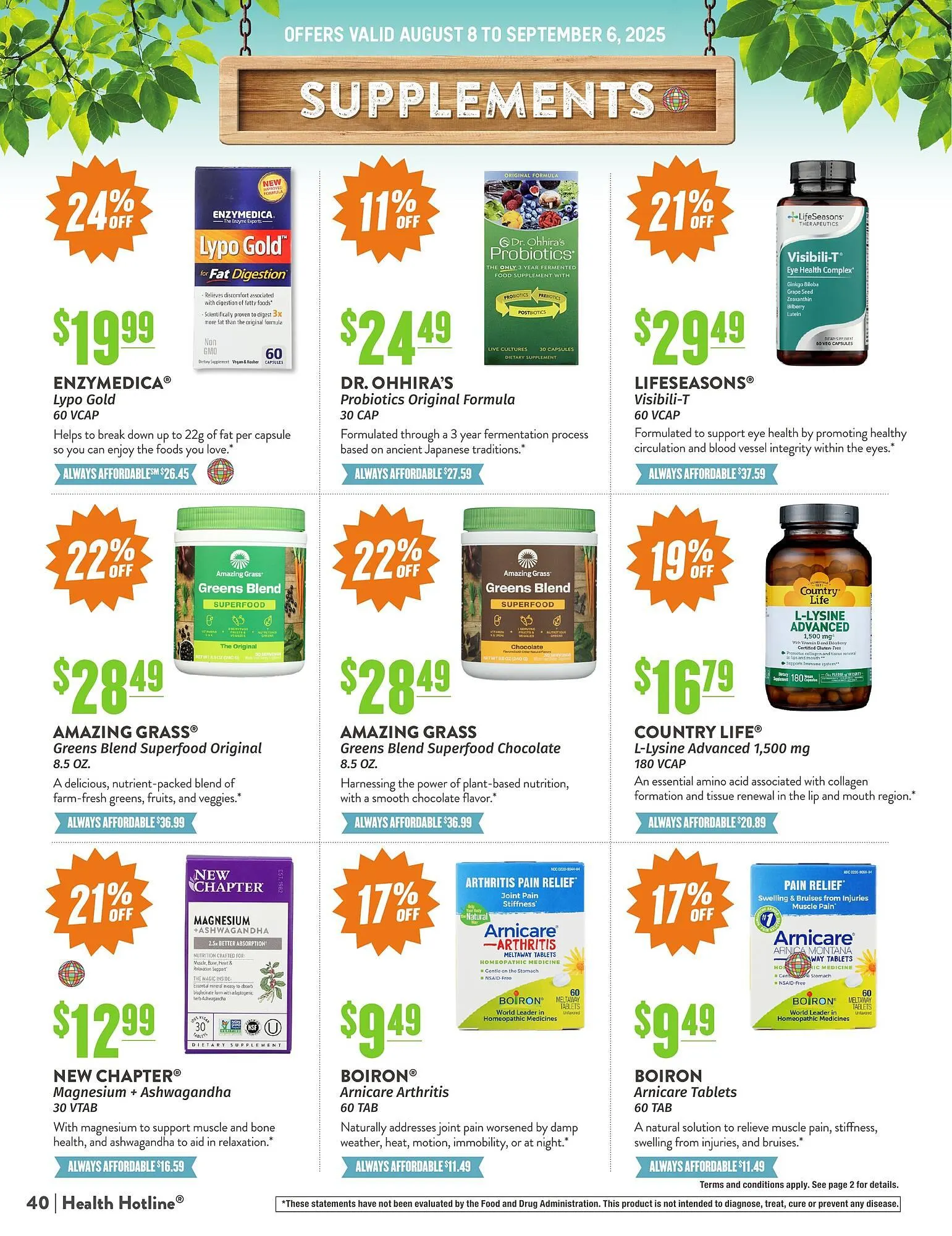Weekly ad Natural Grocers ad from August 8 to September 6 2025 - Page 40