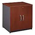 Bush Business Furniture Components Storage Cabinet, 30"W, Hansen Cherry/Graphite Gray, Standard Delivery