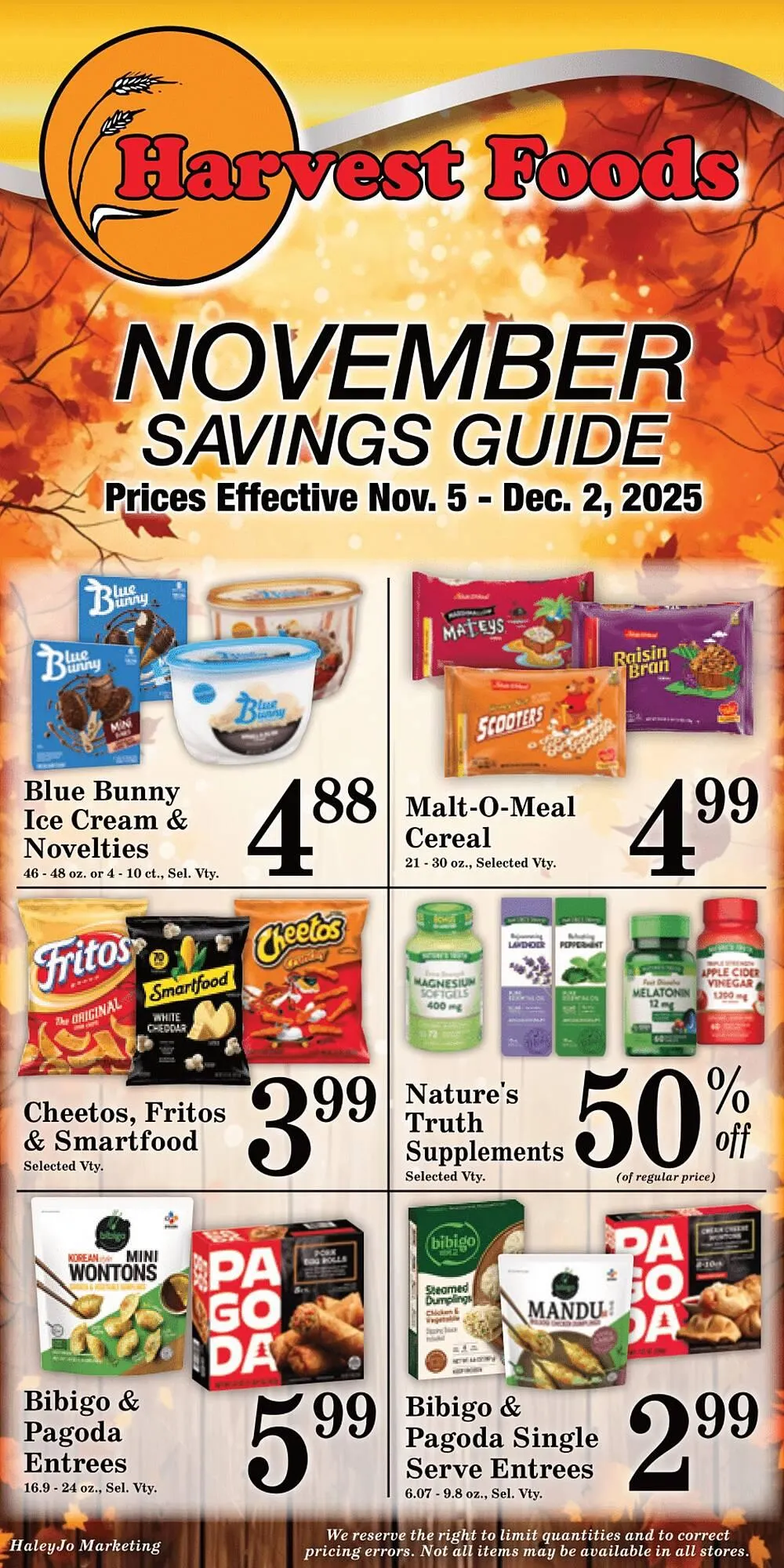 Weekly ad Harvest Foods weekly ad from November 5 to December 2 2025 - Page 37