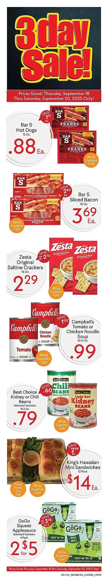 Weekly promotion Riesbeck weekly ad spanning from September 18 to September 20 2025 - Page 5 for Catalogue 365