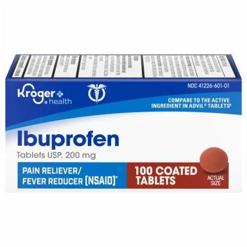 Kroger® Ibuprofen Pain Reliever Coated 200mg Tablets