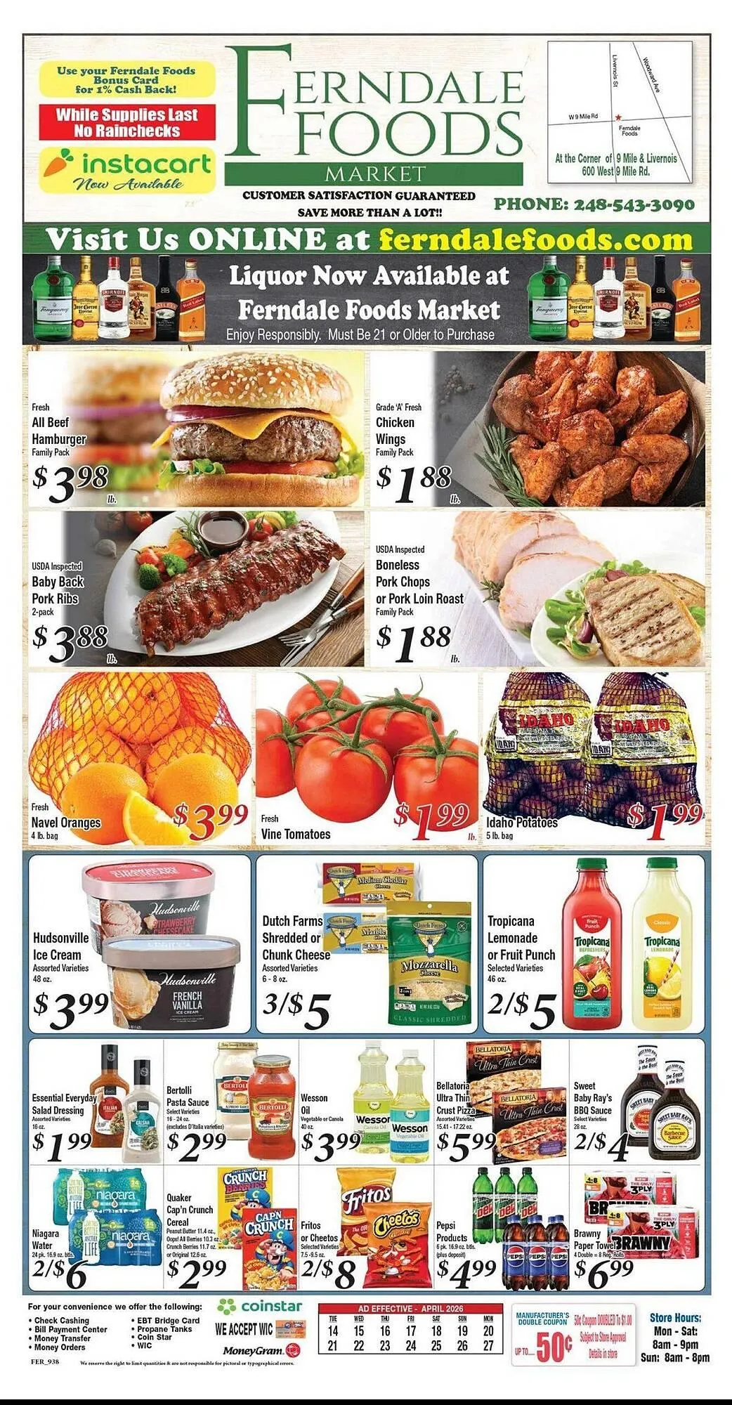 Weekly ad Ferndale Foods weekly ad from April 14 to April 27 2026 - Page 1