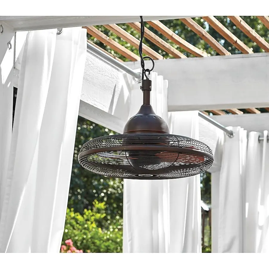 Harbor Breeze Valdosta 20-in Outdoor Oil rubbed bronze with Cinnamon Blades Cage Ceiling Fan Without Light ( 3 -Blade )