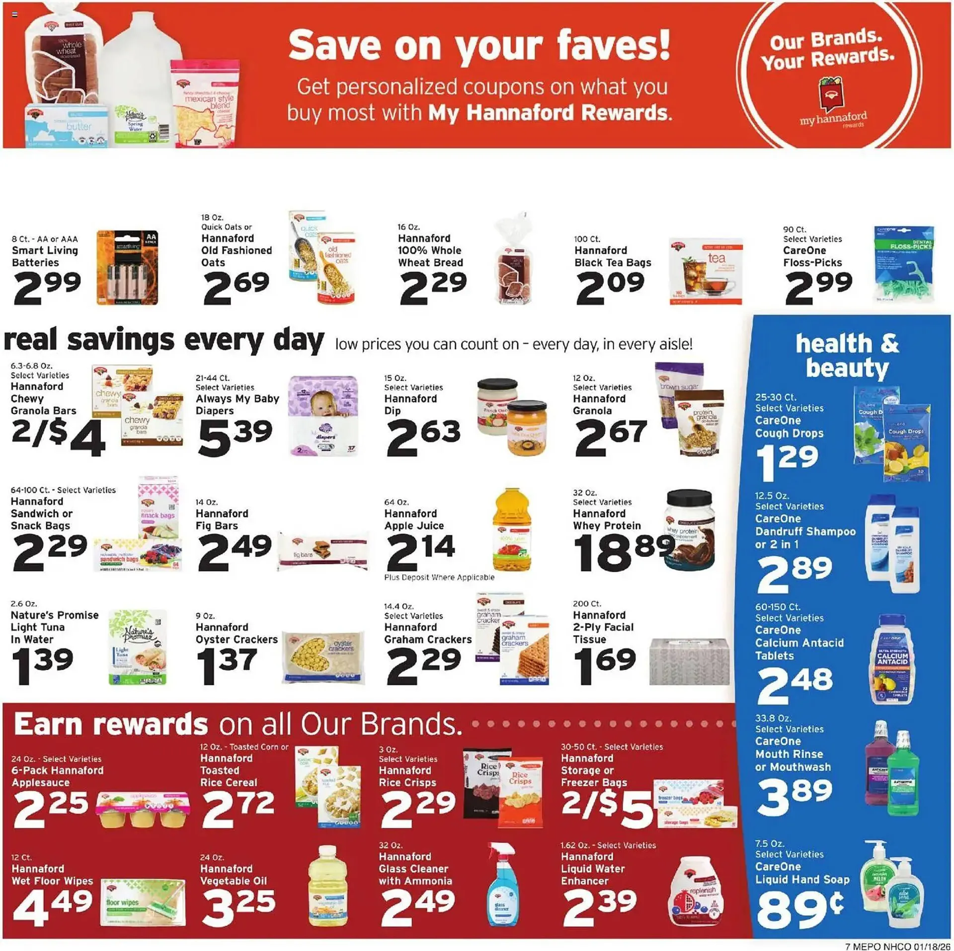 Weekly ad Hannaford flyer from January 18 to January 25 2026 - Page 7