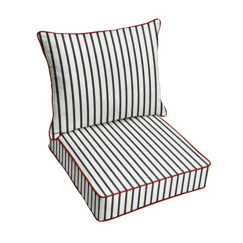 Corley Sunbrella Striped Outdoor Seating Group
