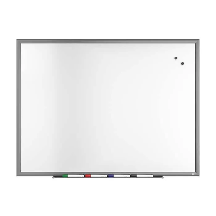 TRU RED™ Magnetic Porcelain Dry Erase Board,