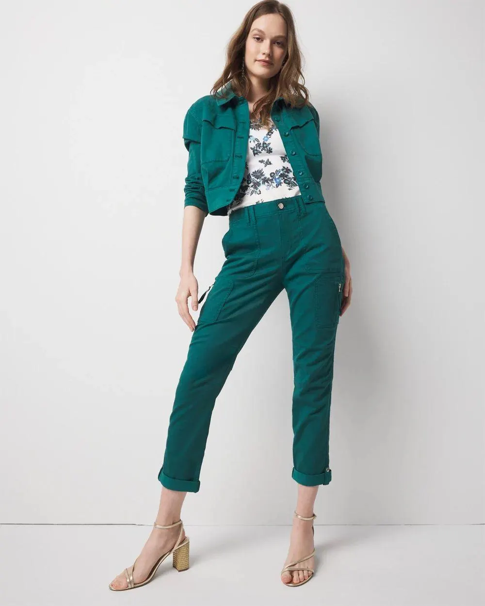 Mid-Rise Pret-A-Pedi Straight Cropped Pants