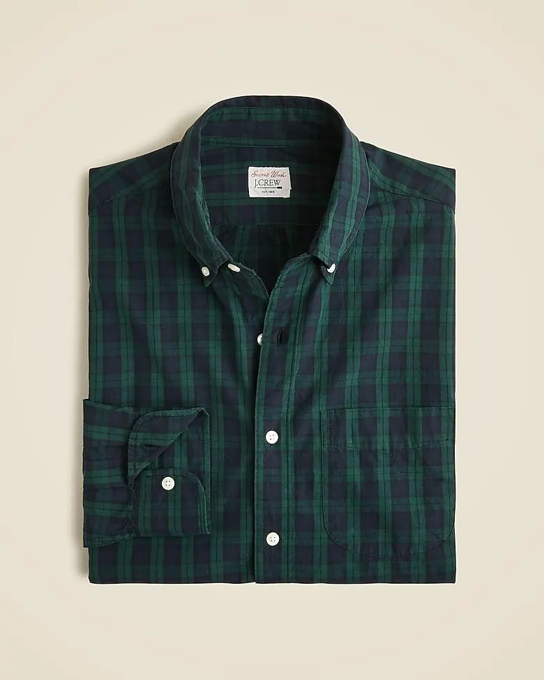 Relaxed Secret Wash cotton poplin shirt