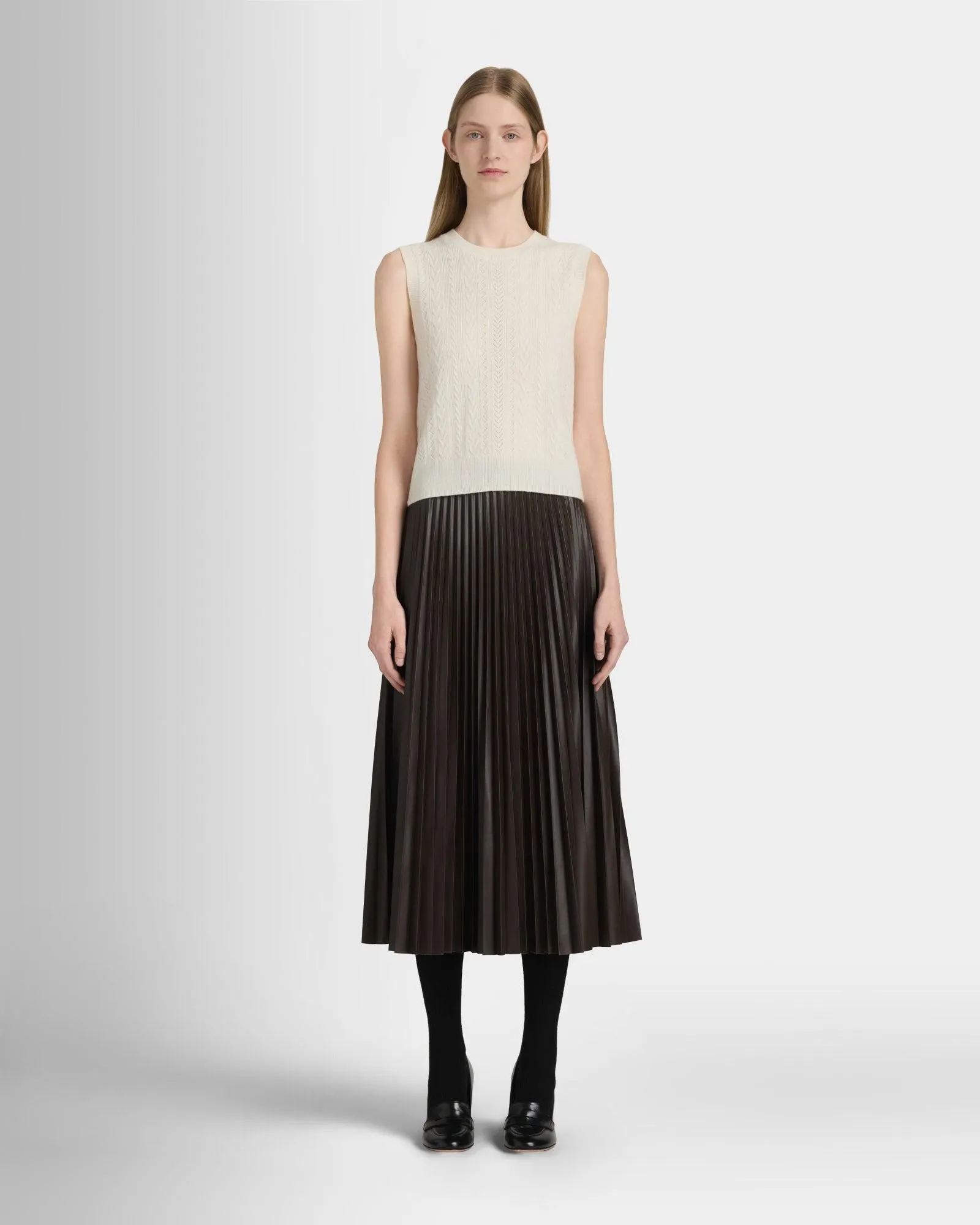 Cashmere Mini Cable Shell