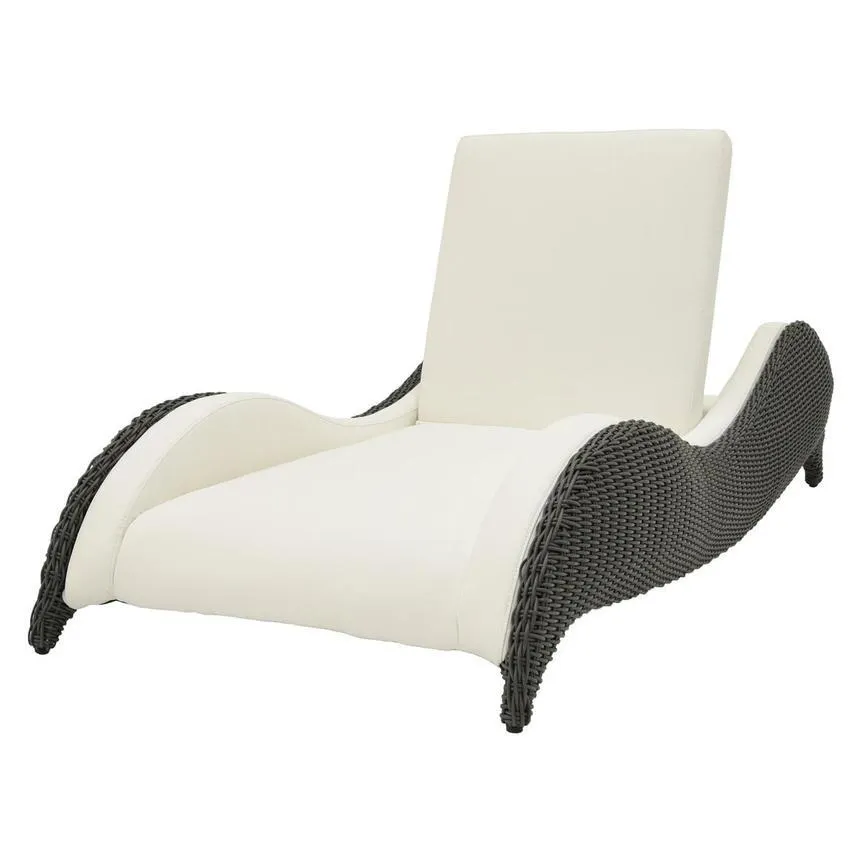 Luxor Gray Chaise Lounge