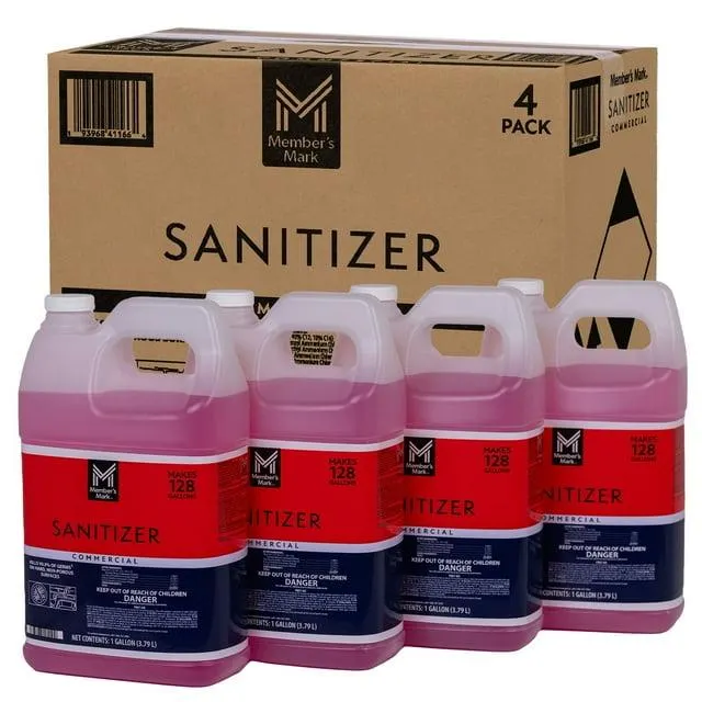 Member's Mark Commercial Sanitizer, 1 Gallon Jugs
