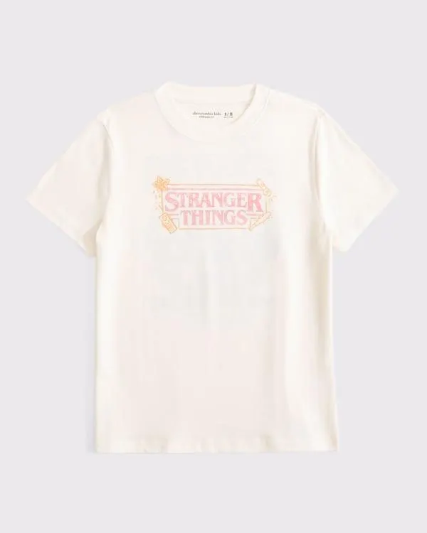oversized stranger things graphic tee