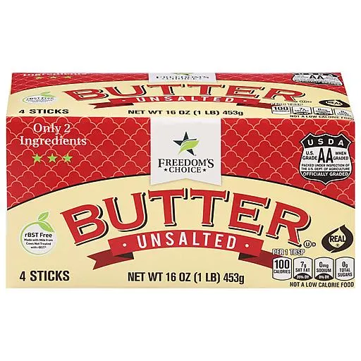 Freedom's Choice Unsalted Butter Sticks 16 oz