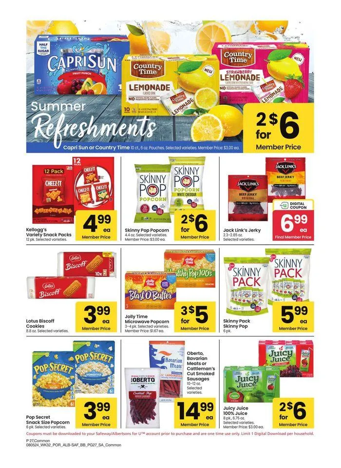 Weekly ad Albertsons - Portland - BBS from August 5 to September 8 2024 - Page 27