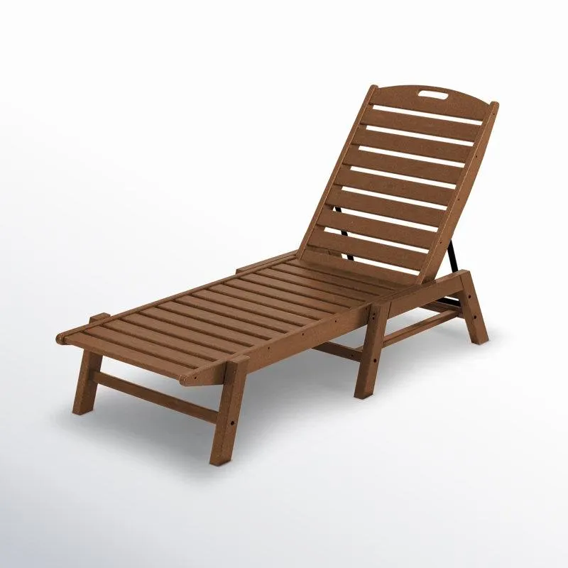 Teak Nautical Chaise Lounge