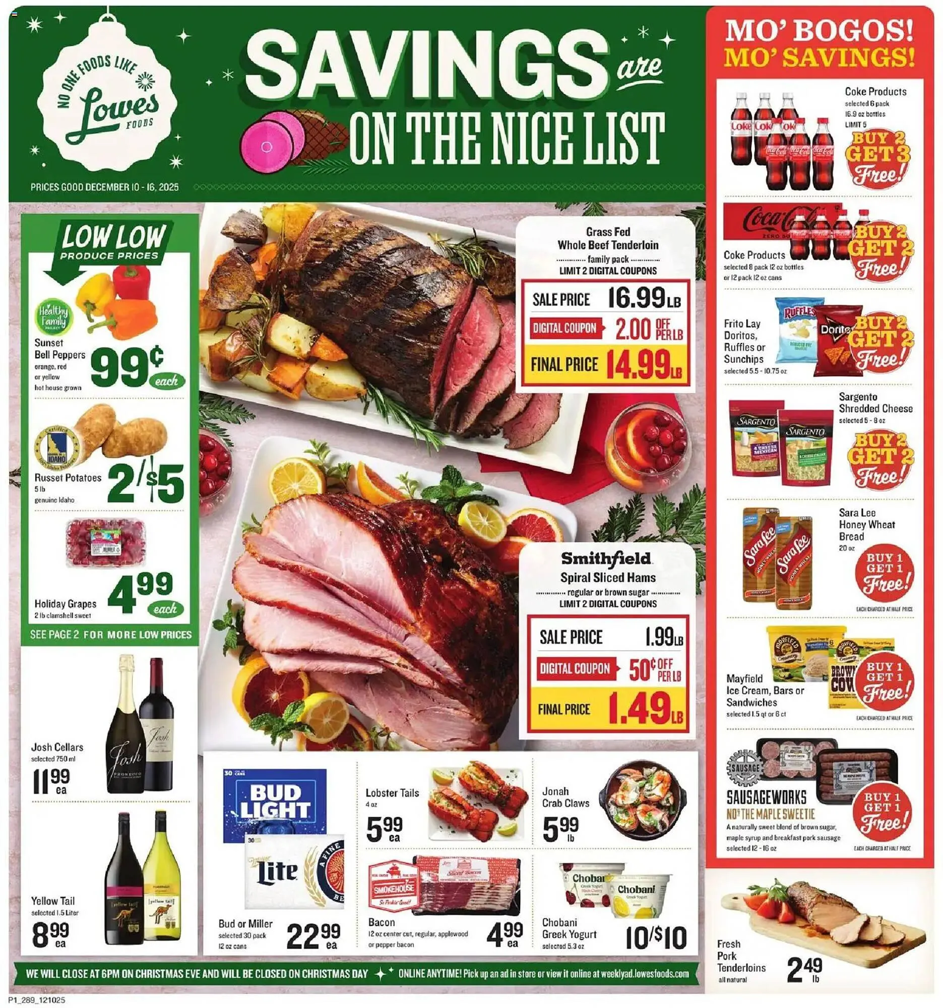 Weekly ad Lowes Foods weekly ad from December 10 to December 17 2025 - Page 1