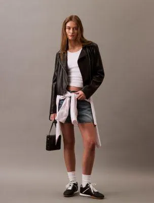 Faux Leather Moto Jacket