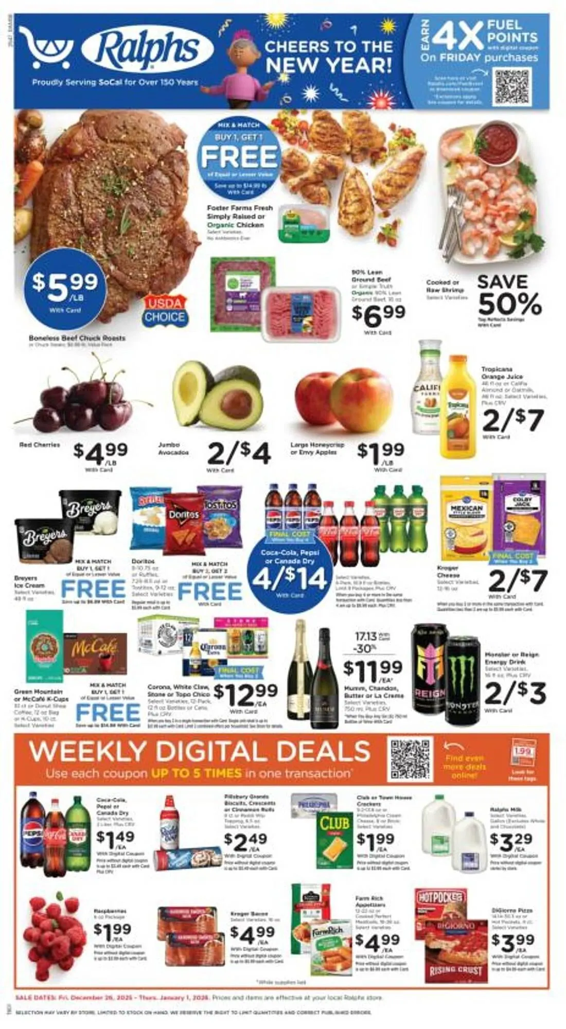 Weekly ad Ralphs weekly ad from December 26 to January 1 2026 - Page 1