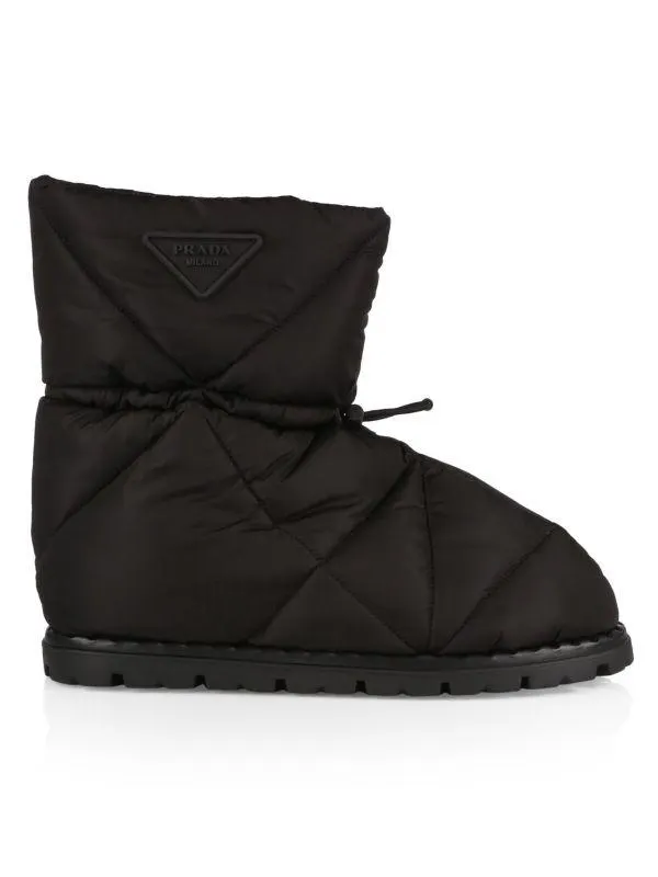 Blow 19 Quilted Drawstring Ankle Boots
