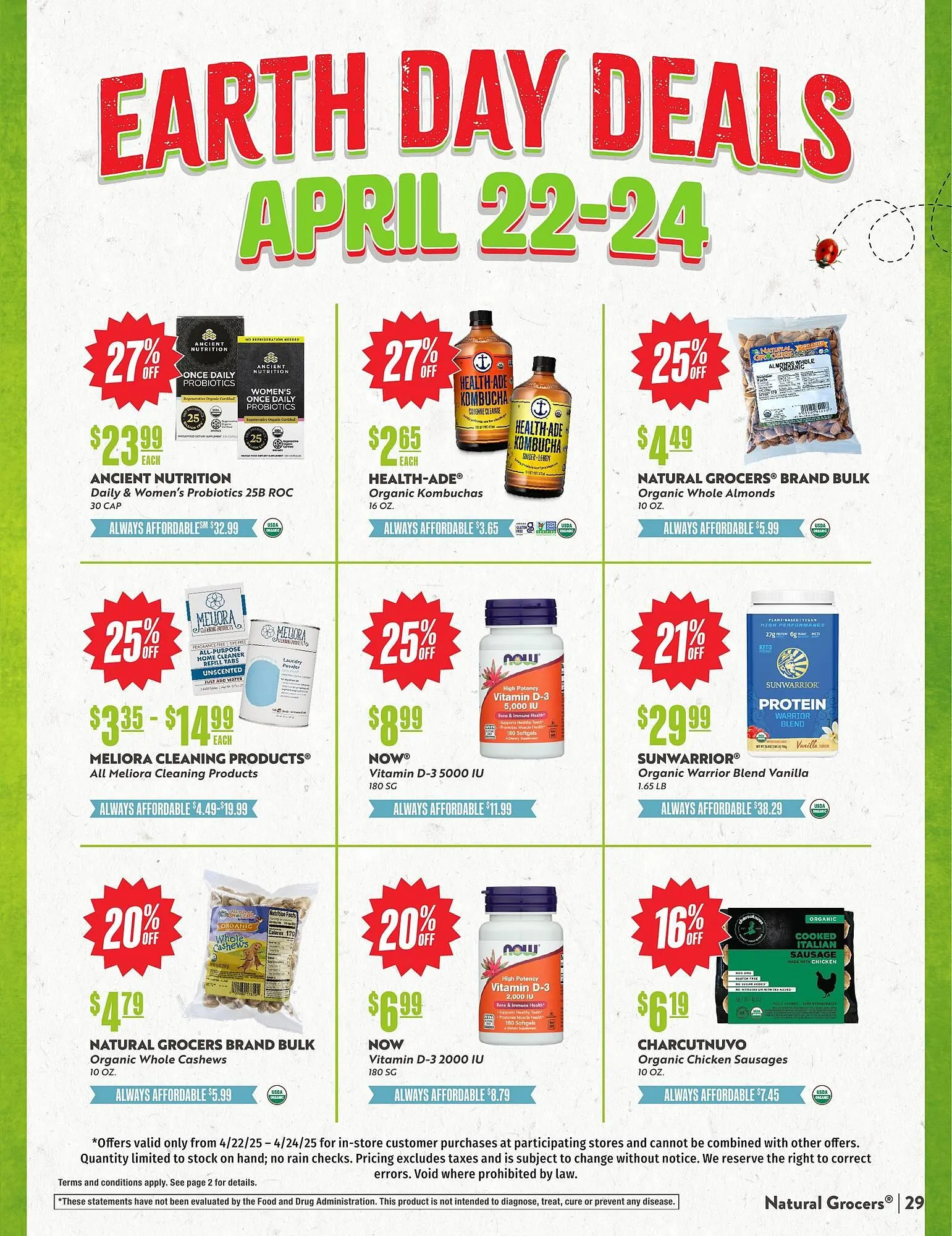 Weekly ad Natural Grocers ad from April 18 to April 26 2025 - Page 29