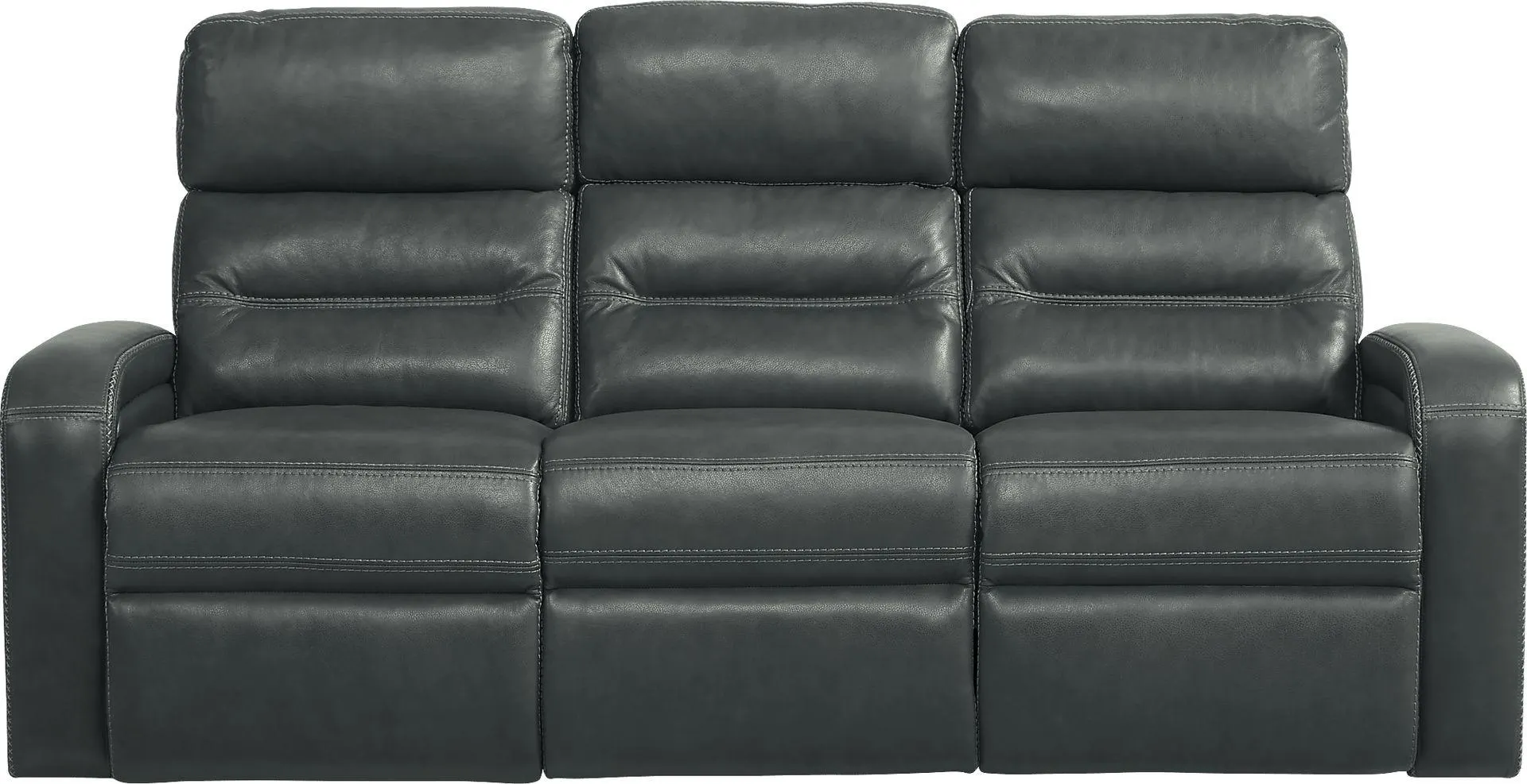Sierra Madre Leather Non-power Reclining Sofa