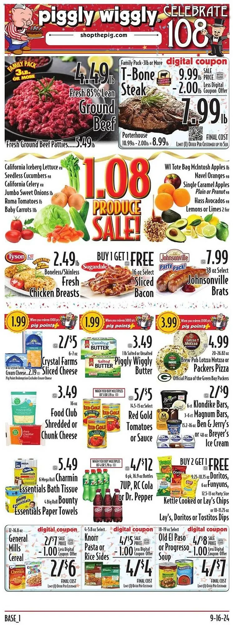 Weekly ad Piggly Wiggly Weekly Ad from September 18 to September 24 2024 - Page 1