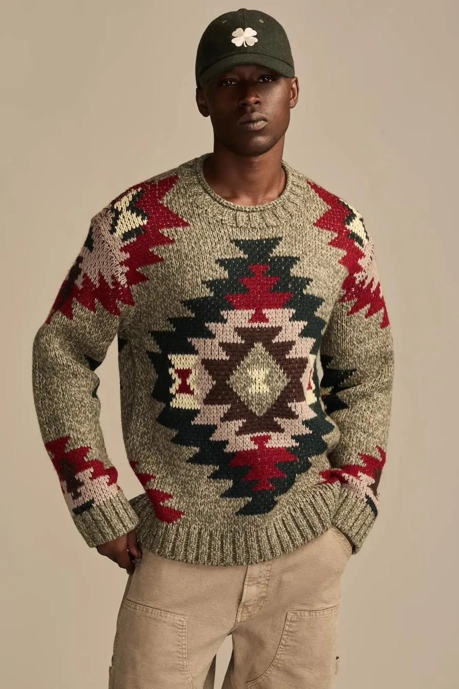 novelty crew sweater
