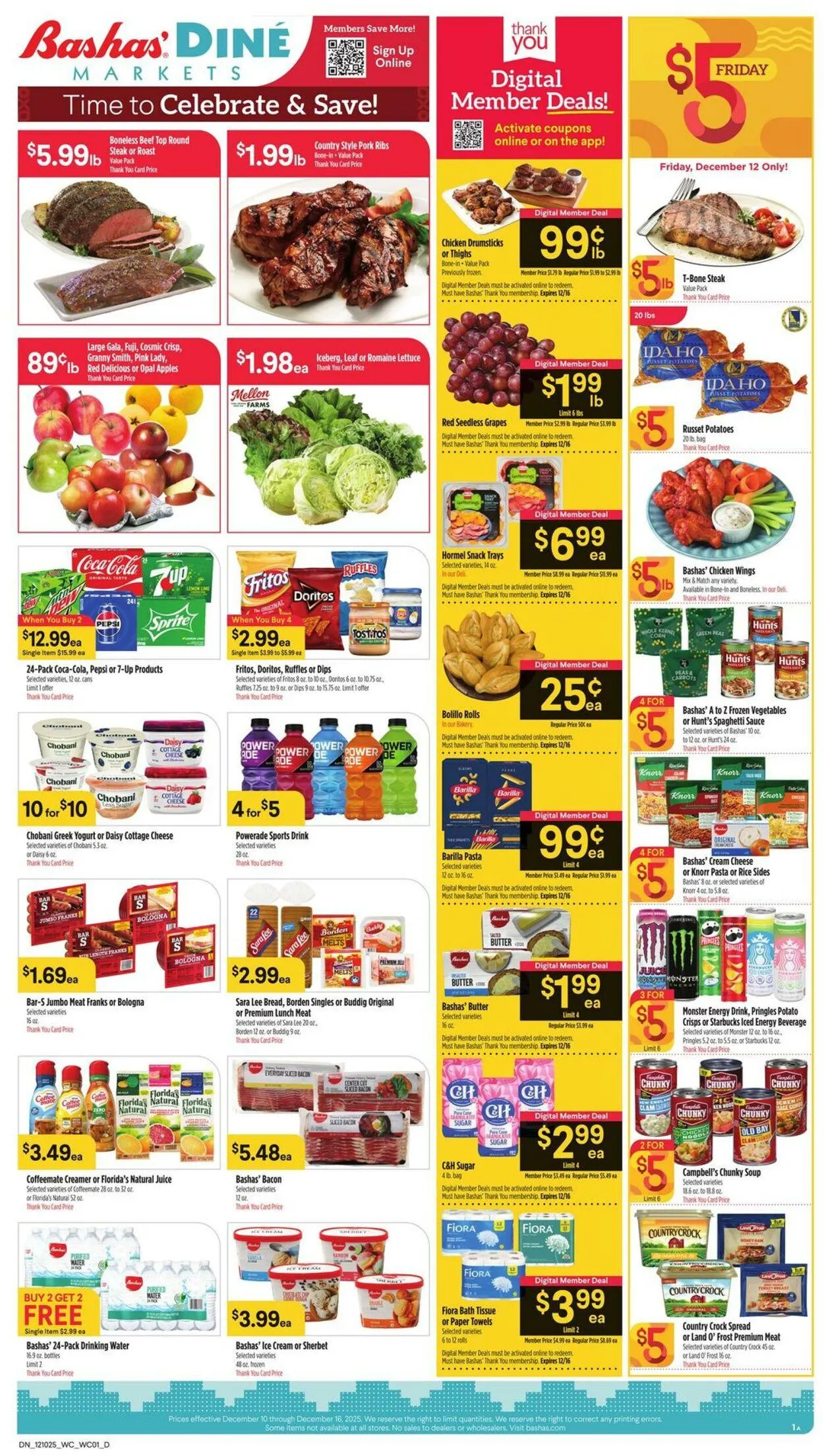 Weekly ad Bashas Current weekly ad from December 10 to December 16 2025 - Page 1