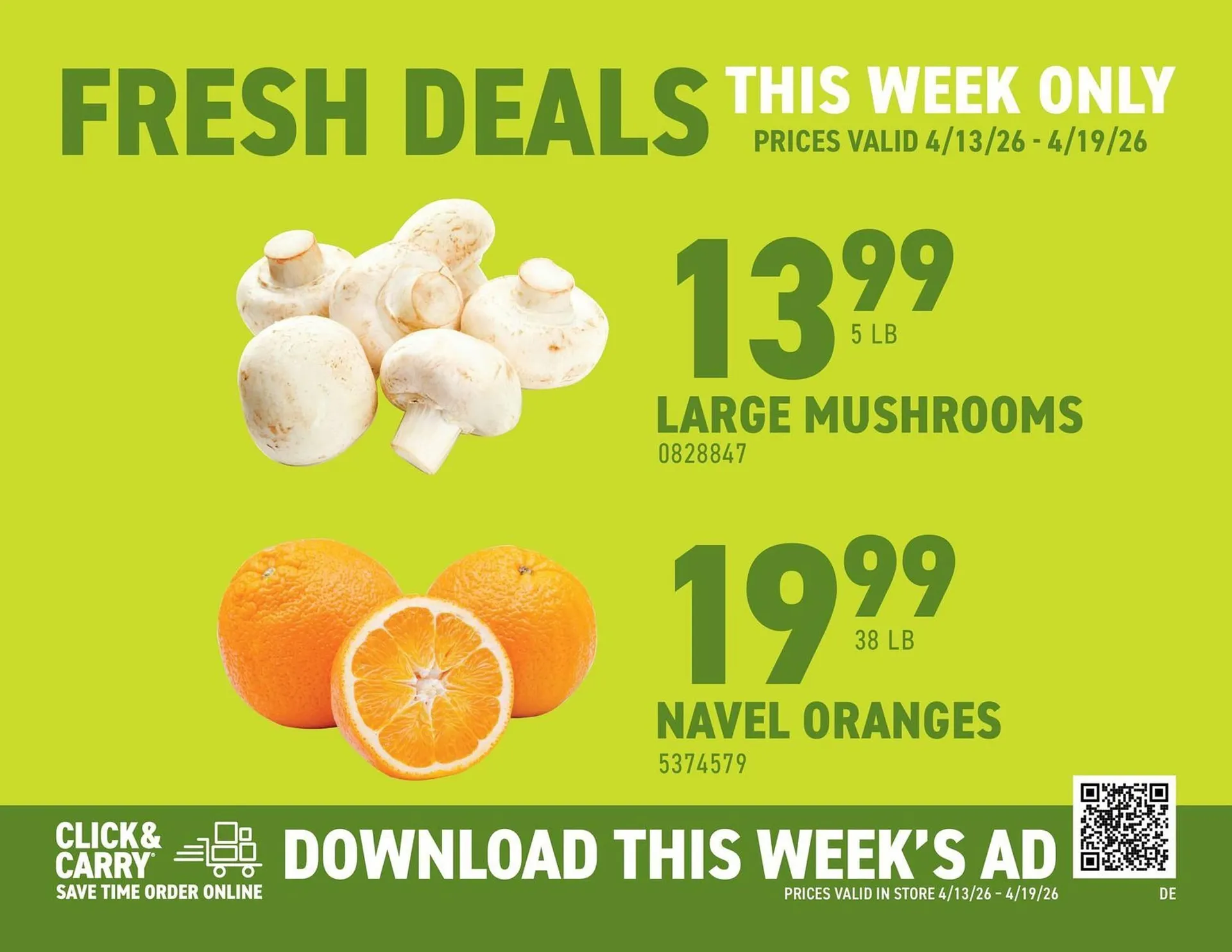 Weekly ad US Foods Chef's Store weekly ad from April 13 to April 19 2026 - Page 1