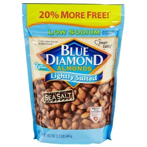 Blue Diamond Almonds, Low Sodium, 19.2 oz