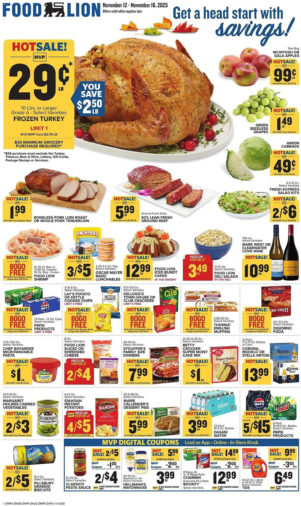 Weekly ad Food Lion weekly ad from November 12 to November 18 2025 - Page 1