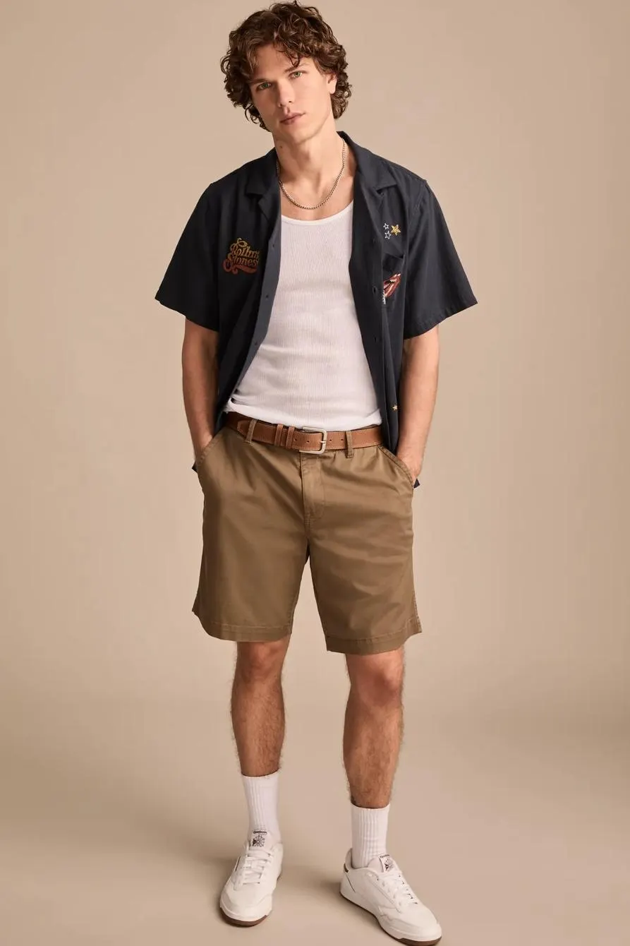 9 inch stretch twill short