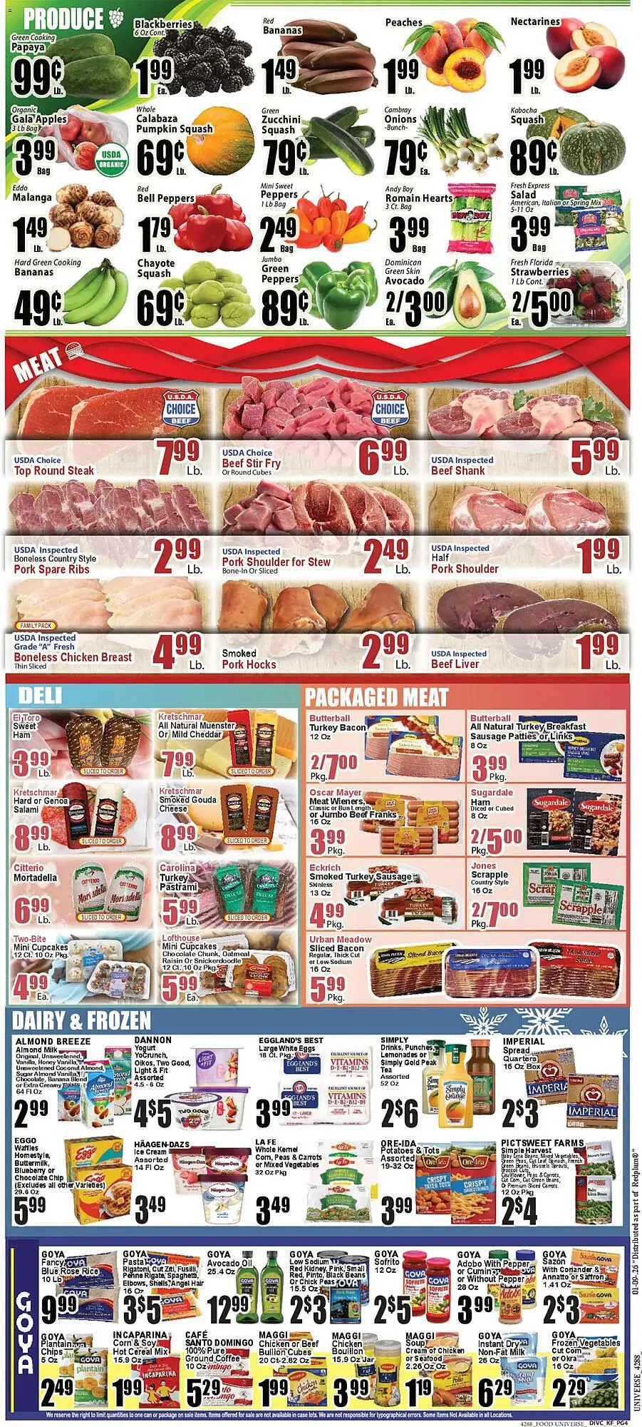 Weekly ad Food Universe circular from January 9 to January 15 2026 - Page 4