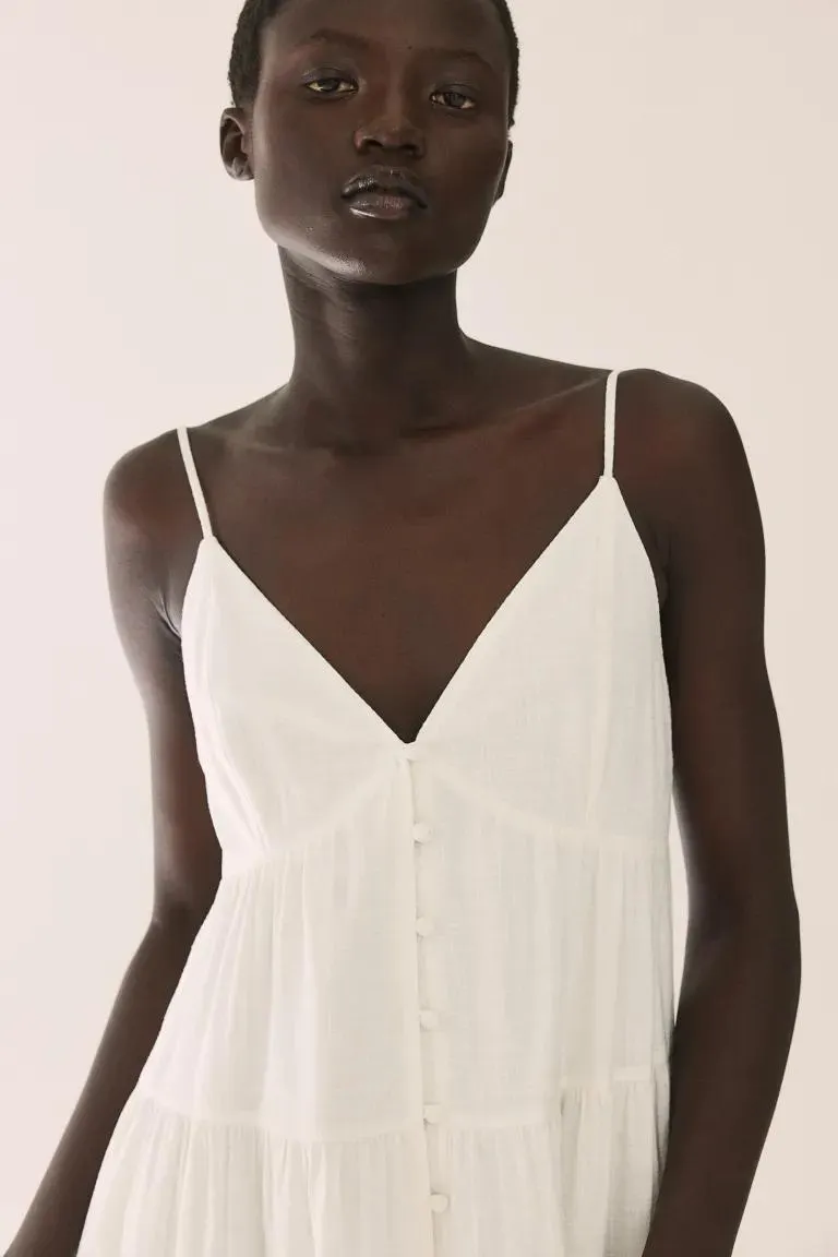 Lace-trimmed Camisole Dress