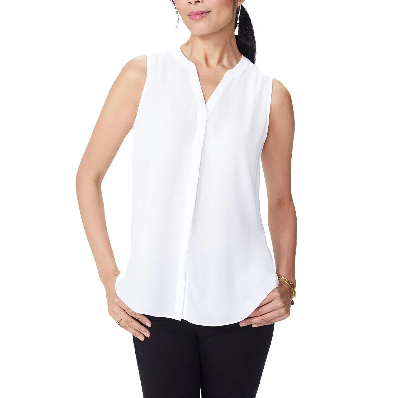 Sleeveless Pintuck Blouse NYDJ