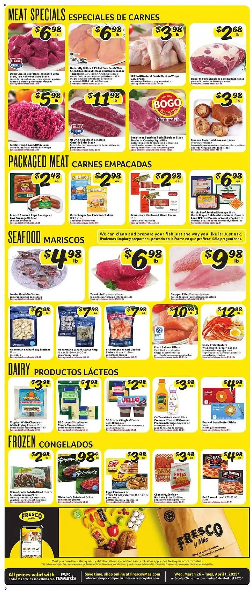 Weekly ad Fresco y Más Weekly Ad from March 26 to April 1 2025 - Page 2