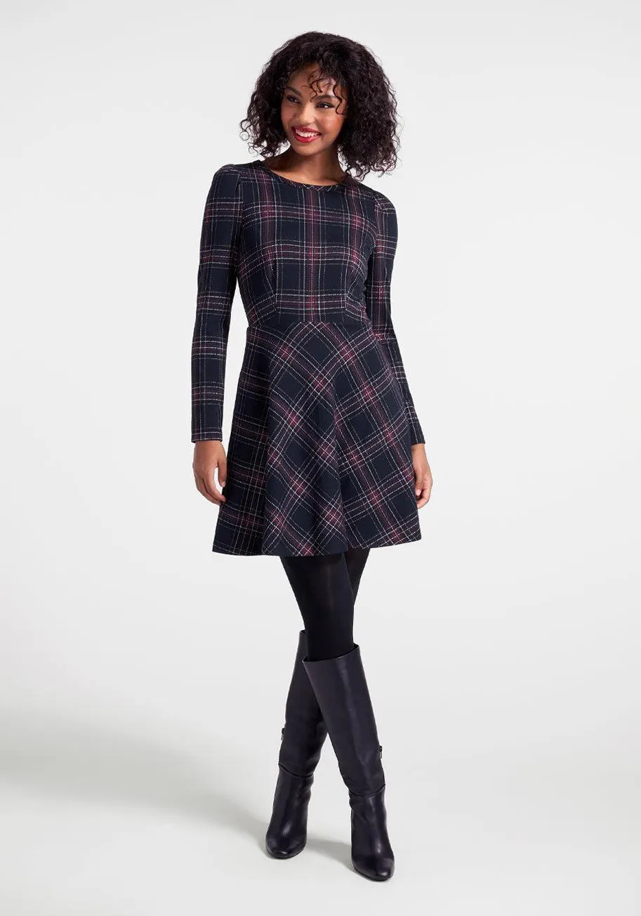 With Wits to Match Fit and Flare Dress