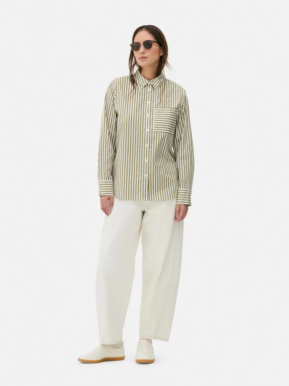 Striped Poplin Shirt