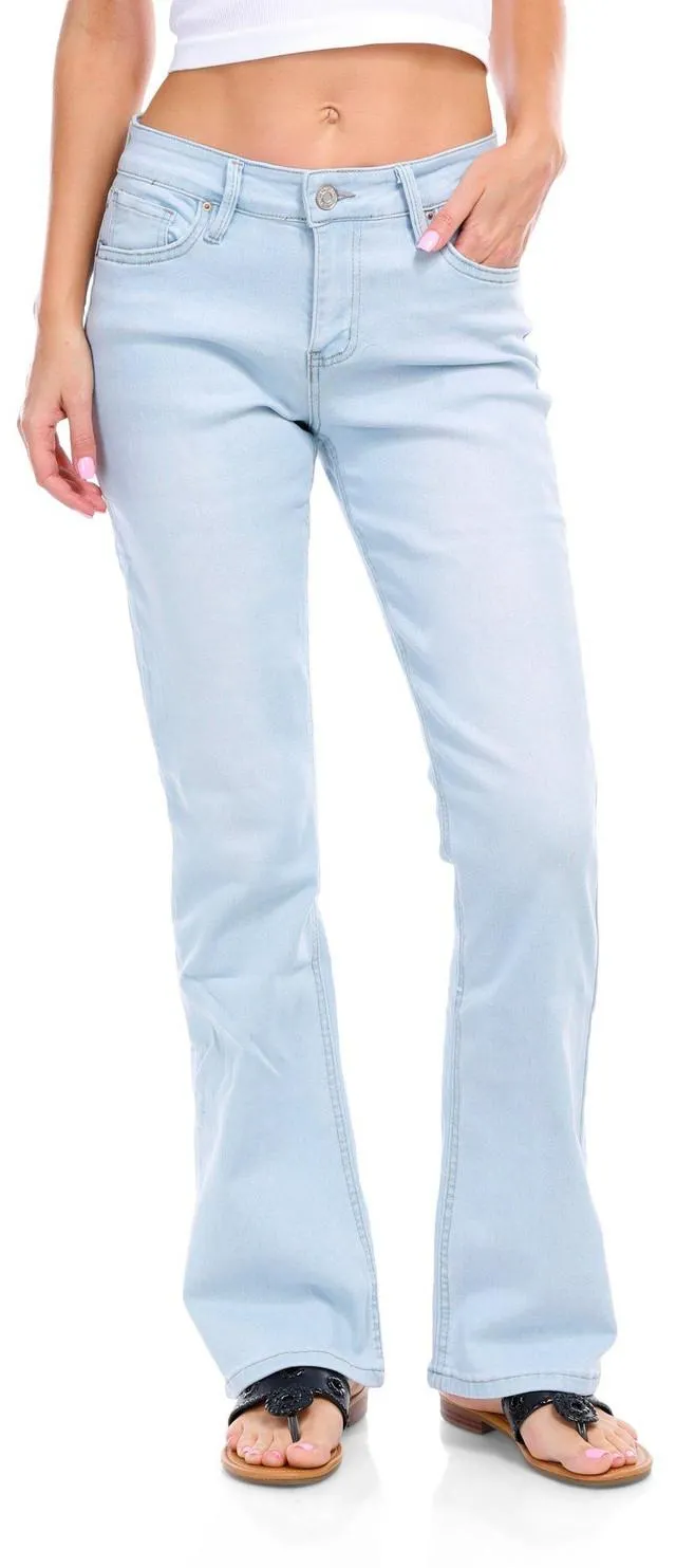 YMI Juniors Flap Pocket Boot Cut Jeans