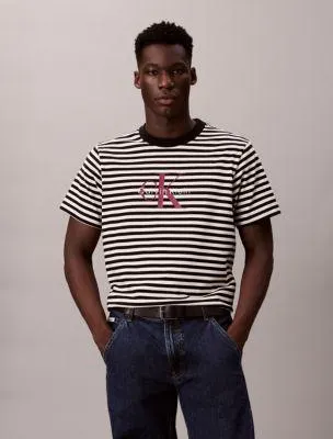 Monogram Stripe Relaxed T-Shirt