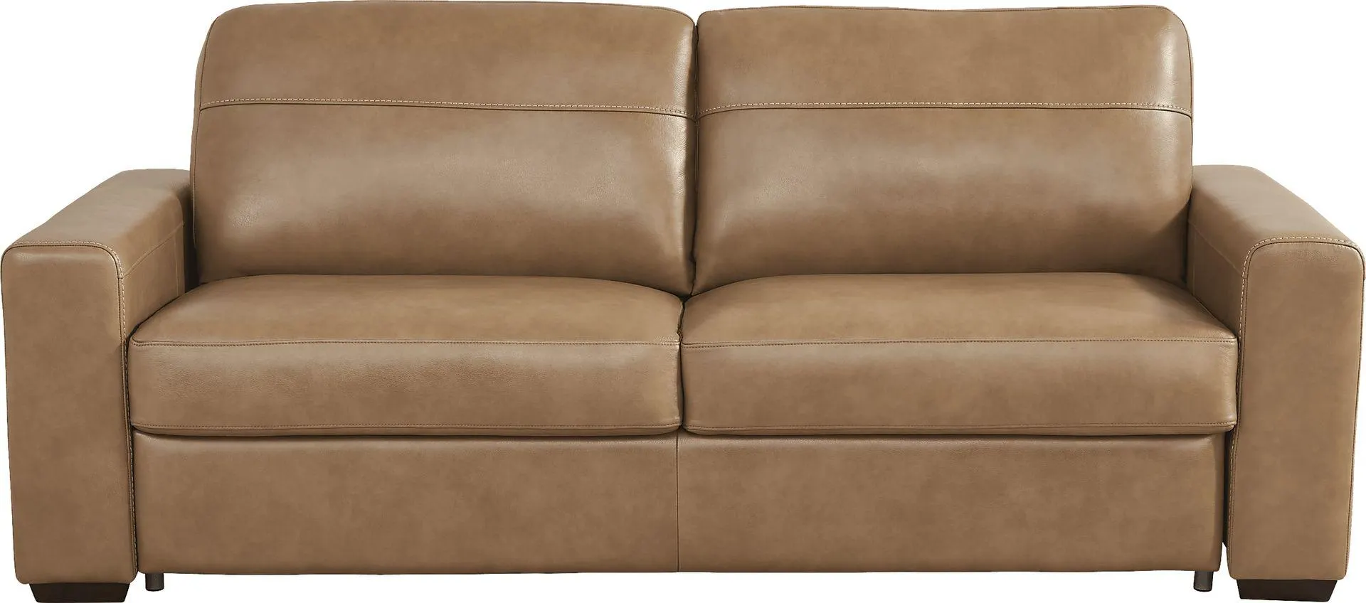 Parker Leather Sleeper Sofa With Track Arms