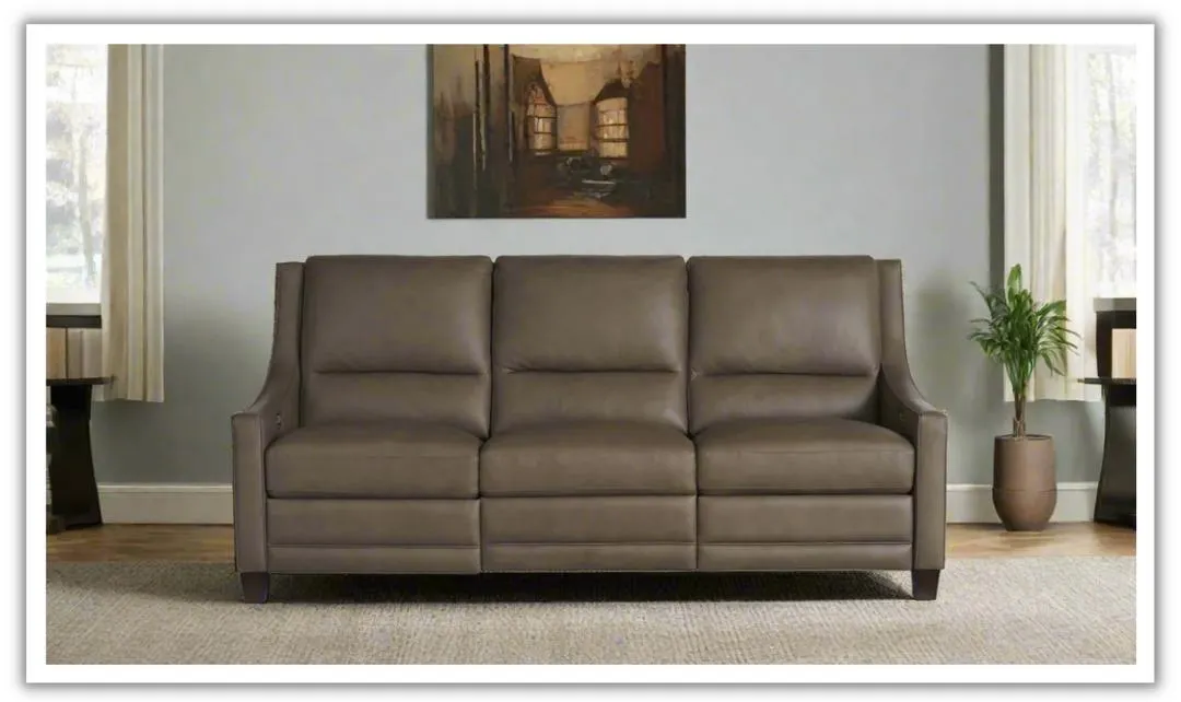 Universal Furniture Kelce 3-seater Brown Dual Power Motion Sofa