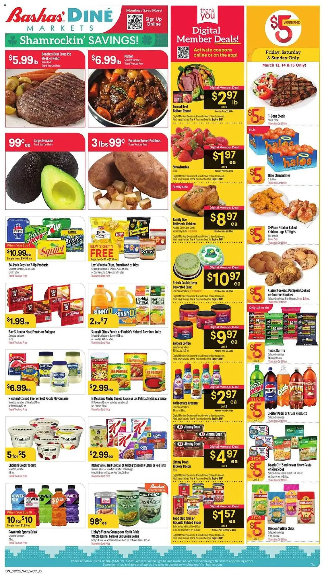 Weekly ad Bashas' weekly ad from March 11 to March 17 2026 - Page 1