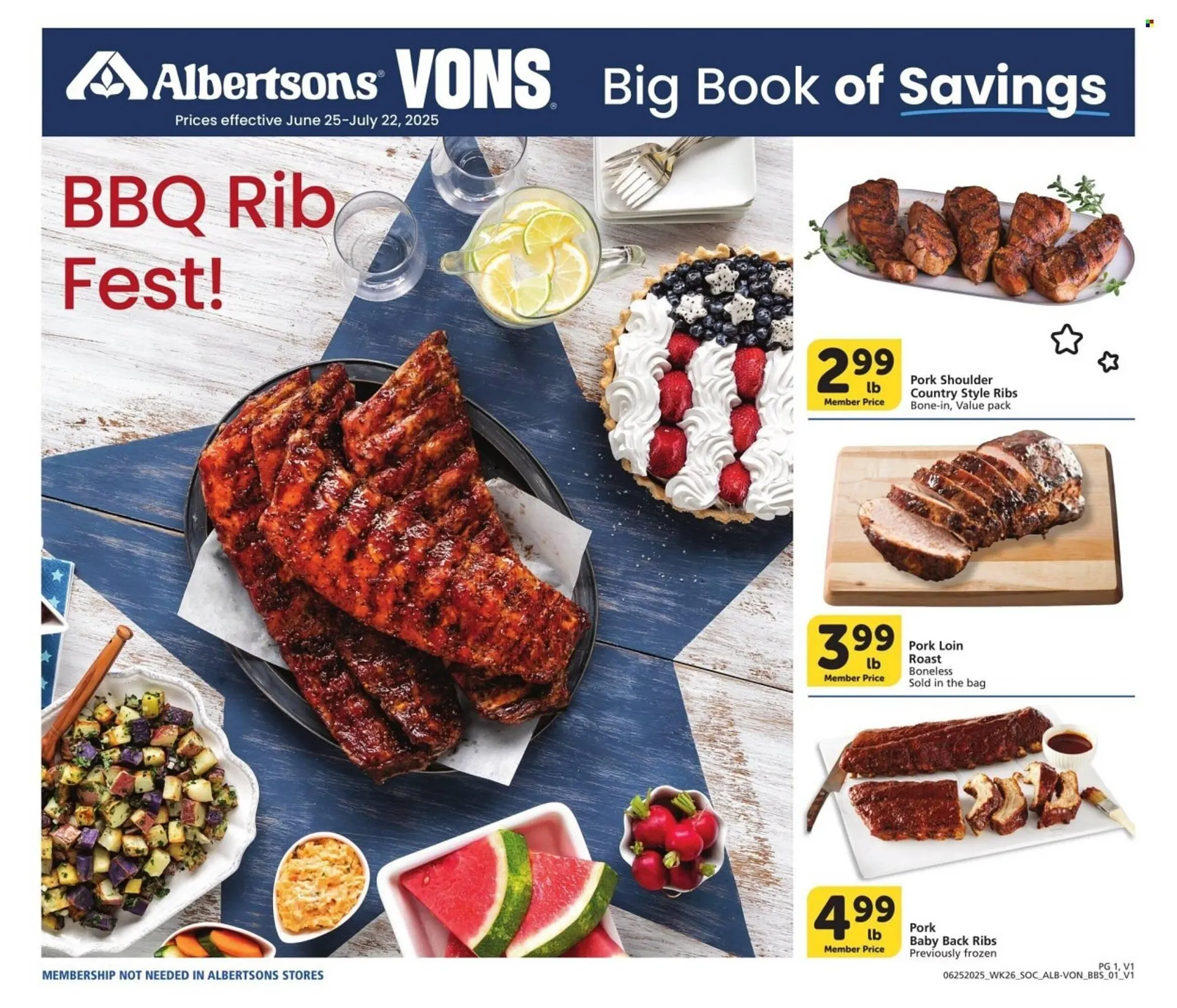 Weekly ad Albertsons Weekly Ad from June 25 to July 22 2025 - Page 1