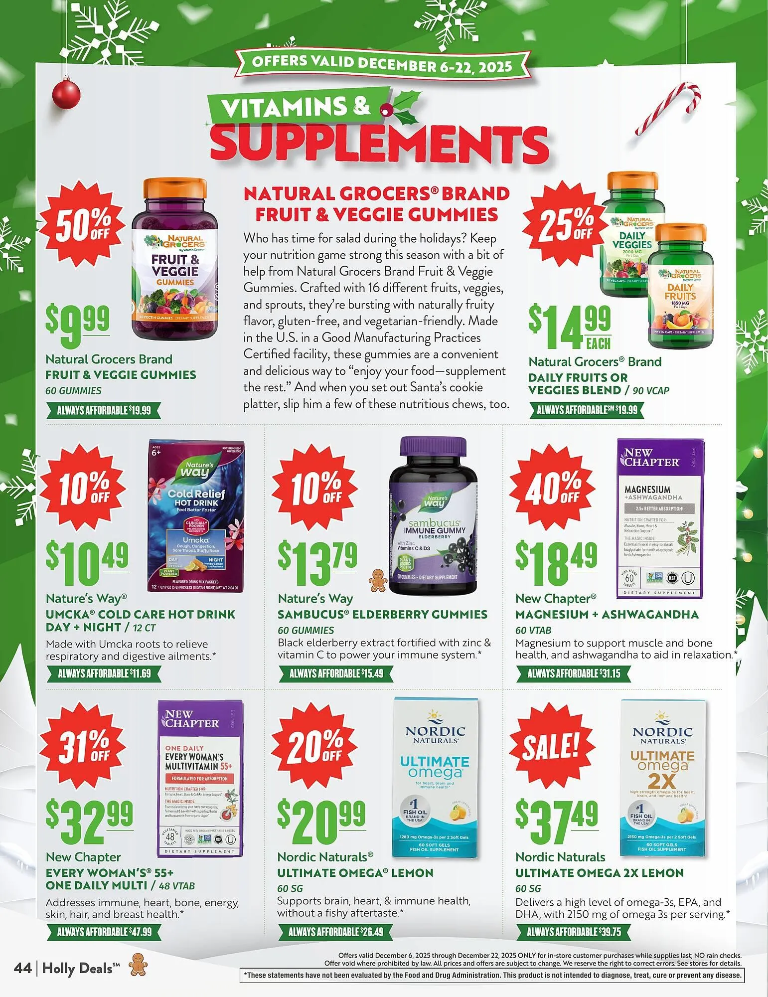 Weekly ad Natural Grocers weekly ad from December 6 to December 22 2025 - Page 44