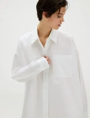 Poplin Relaxed Shirt Dress