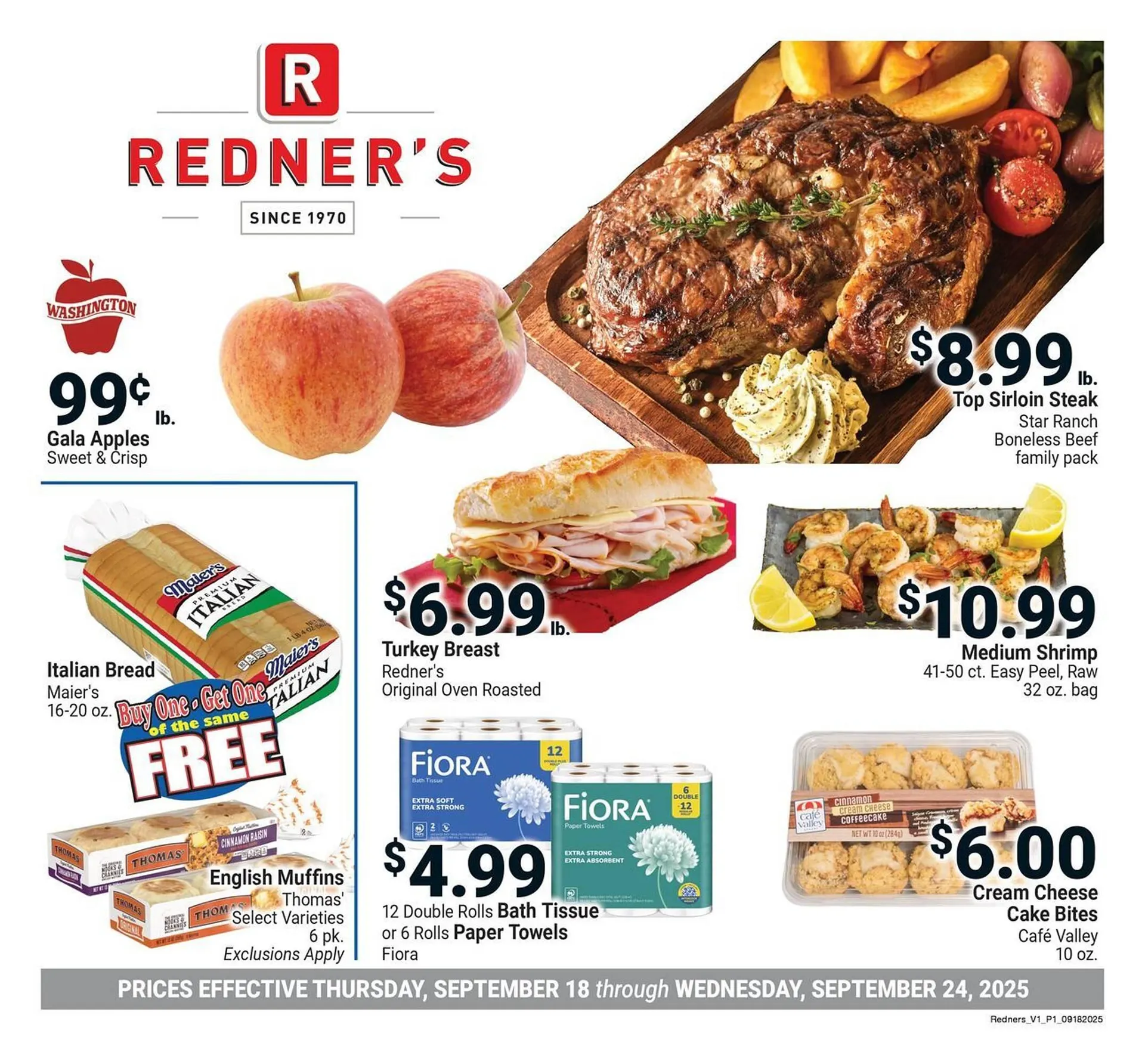 Weekly ad Redner's Warehouse weekly ad from September 18 to September 24 2025 - Page 1